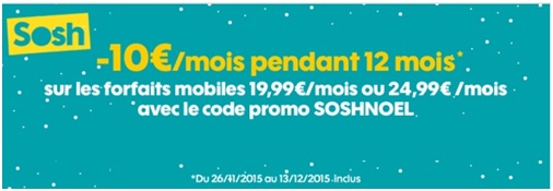 Sosh Promo -10€