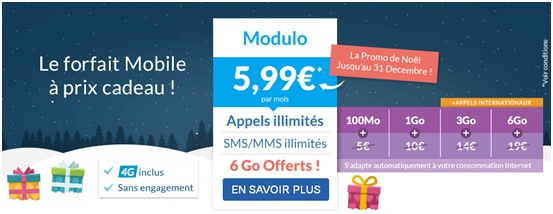 forfait Modulo Prixtel