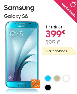Vente Flash Sosh Samsung Galaxy S6