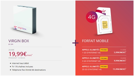 Offre Box + Mobile Virgin Mobile