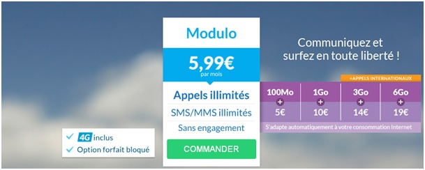 Forfait Modulo Prixtel