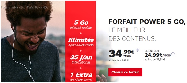 Forfait SFR Power 5Go