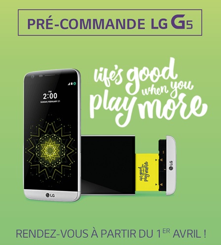 précommandes du LG G4