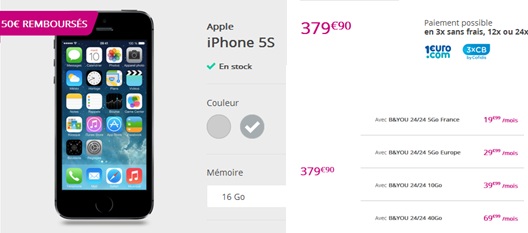 iPhone5s-promo-forfaitsansengagement-bouyguestelecom