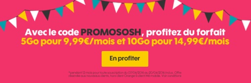 promo sosh mobile 10 euros