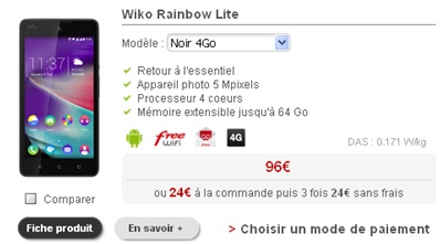 Wiko Rainbow