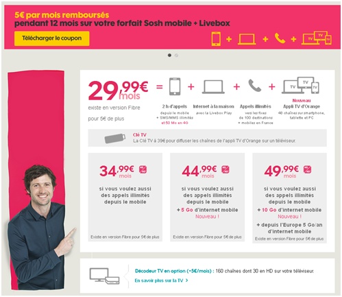 Promo SOSH + Livebox