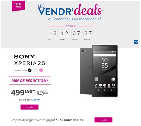 Sony Xperia Z5 Bouygues Telecom