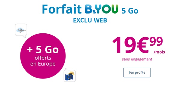 B&YOU 5Go Bouygues Telecom