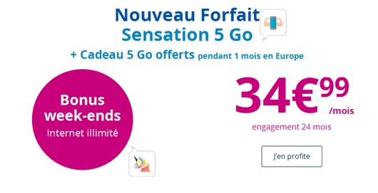 Forfait Sensation Bouygues Telecom