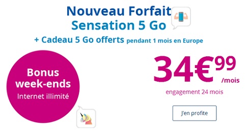 Forfait Sebnsation 5Go Bouygues Telecom