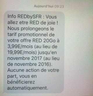 SMS promo RED