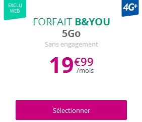 Forfait B&YOU 5Go