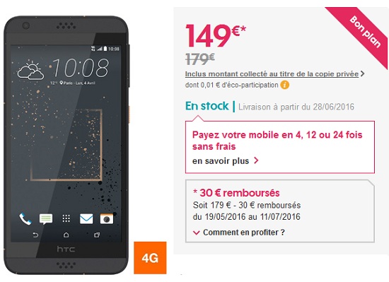 HTC Desire 530 SOSH
