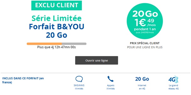 Série Limitée B&YOU exclu client