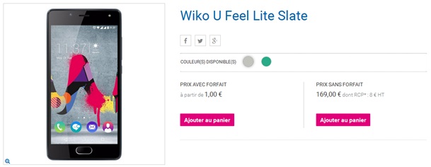 Wiko Ufeel Lite Coriolis