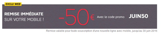Code Promo SFR Juin50
