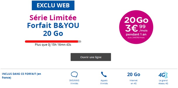 B&YOU 20Go Bouygues Telecom