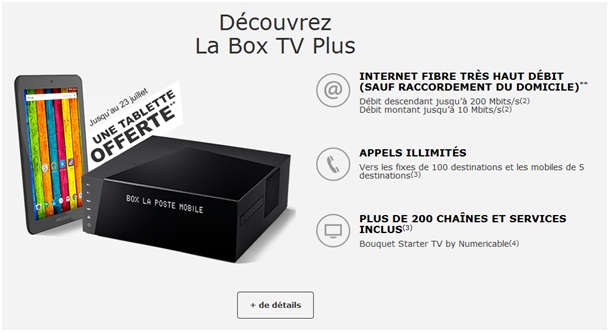 La Poste Mobile Box TV Plus