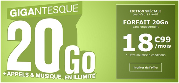 La Poste Mobile 20Go
