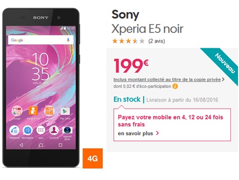 Sony Xperia E5 Sosh