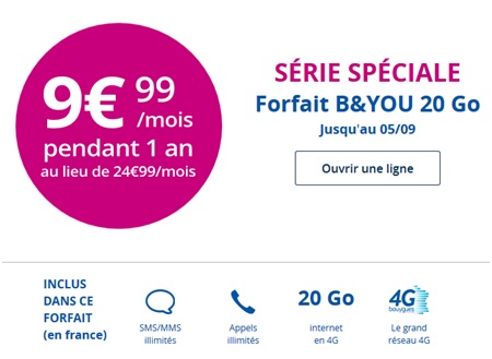 Série Limitée B&YOU 20Go