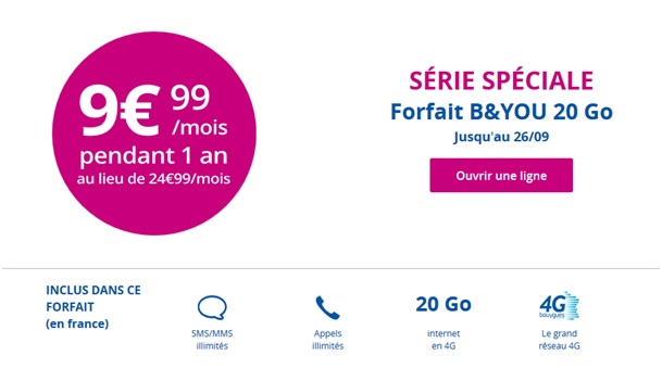 Série SPéciale 20Go B&YOU