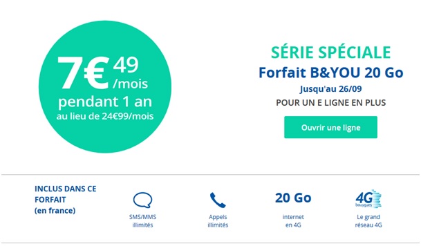 Série Spéciale 20Go B&YOU