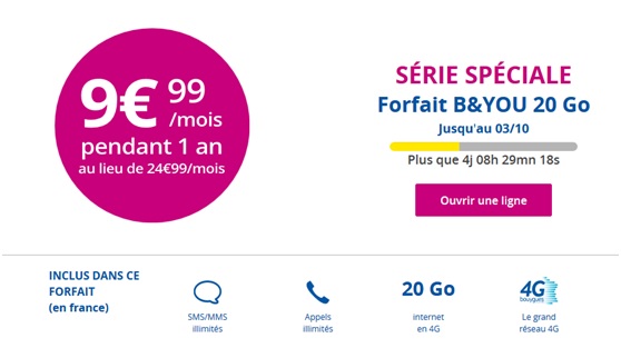 Série Spéciale B&YOU 20Go