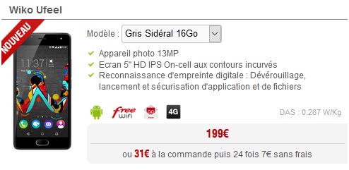 Wiko Ufeel Free Mobile