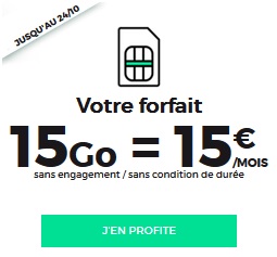 Forfait 15Go 15€