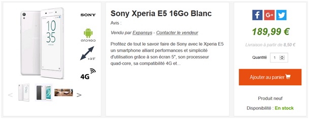 Sony Xperia E5