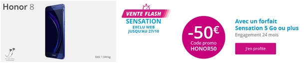 Honor 8 vente flash