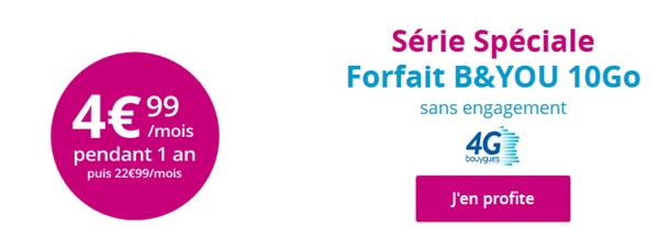 Série Spéciale B&YOU 20Go