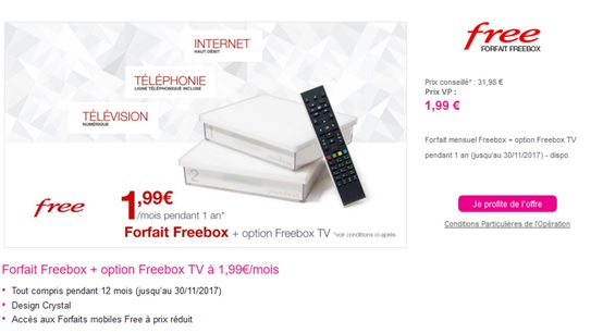 Vente privée Freebox