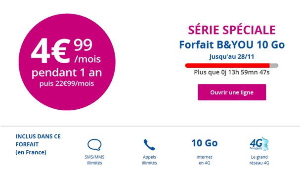 Série Spéciale B&YOU 10Go