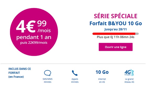 Série Spéciale B&YOU 10Go