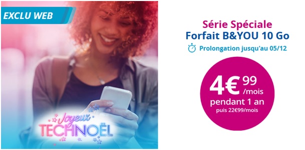 Série Limitée B&YOU 4.99€ 10Go