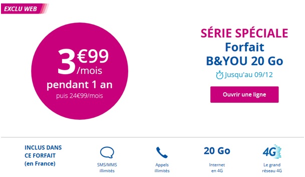 Série Spéciale B&YOU 20Go