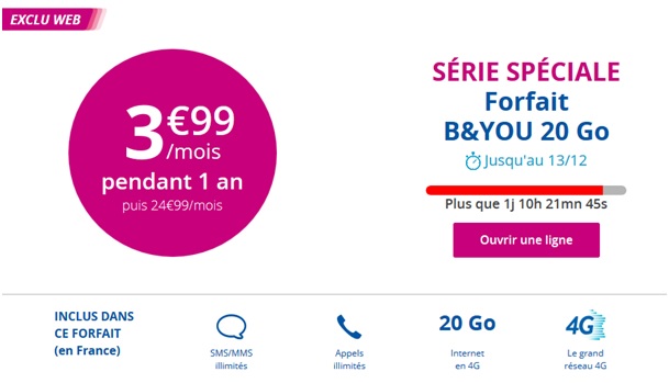 Série Limitée B&YOU 20Go