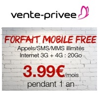 vente privée free mobile