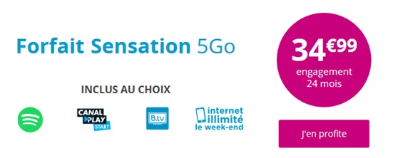 Forfait Sensation 5Go