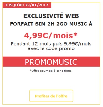Forfait SIm 2Go