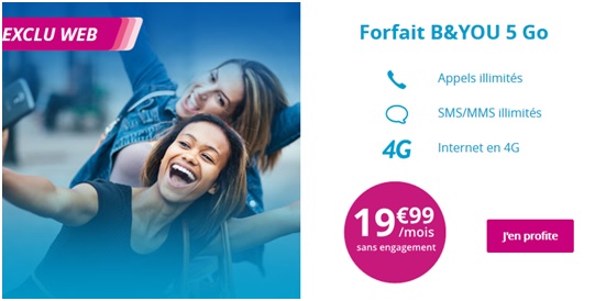 Forfait B&YOU 5Go