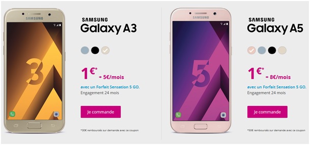 Samsung Galaxy A3 et A5 2017