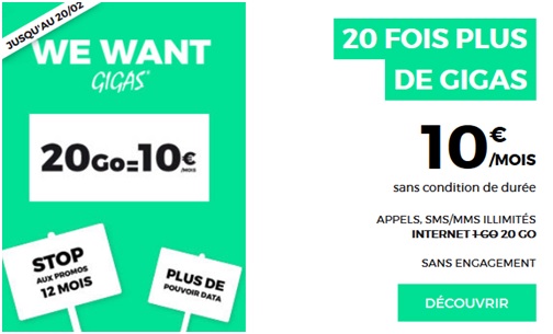Forfait RED 20Go