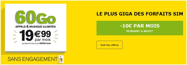 Forfait SIM 60Go