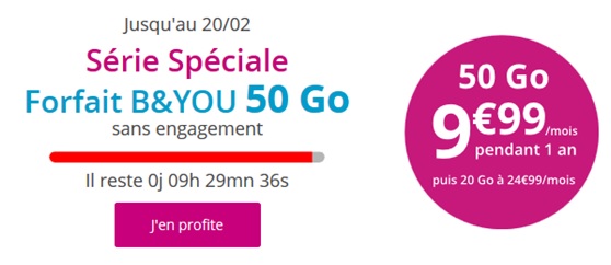 Série Spéciale B&YOU 50Go