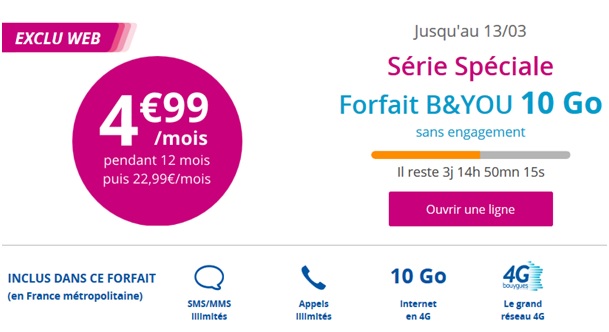 Série Spéciale B&YOU 10Go