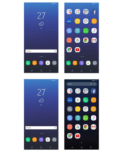 icones galaxys8